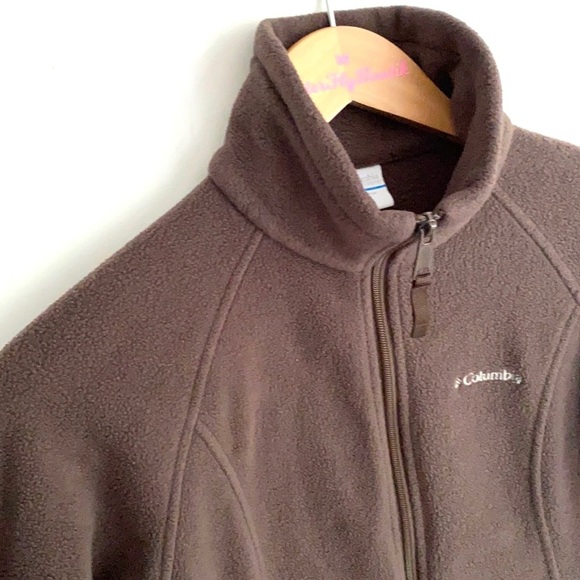 Columbia full zip Brown Fleece jacket, Size M - Picture 4 of 6